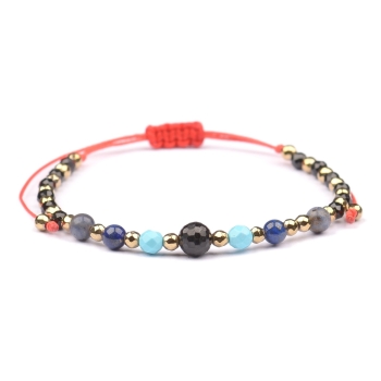 Bransoletka celebrytka TURMALIN + znak zodiaku STRZELEC zodiak